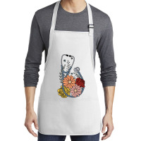 Flower Stethoscope Medium-length Apron | Artistshot