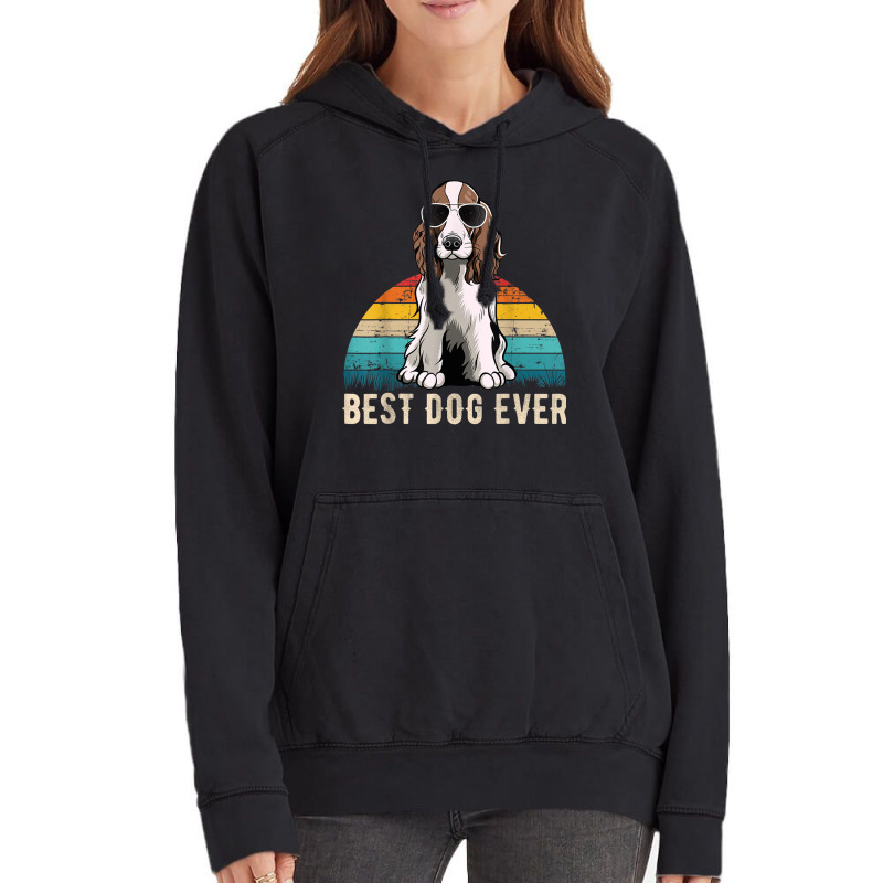 English Springer Spaniel Dog Breed Vintage Hoodie | Artistshot