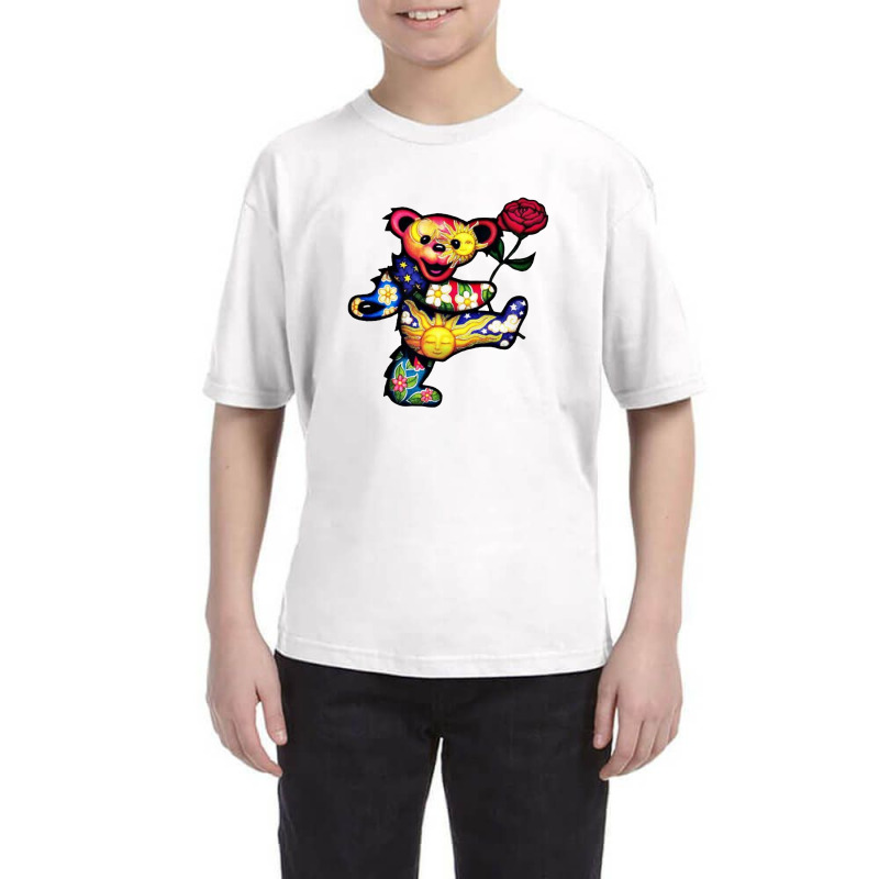 Dancing Grateful Flower Dead Bears Youth Tee | Artistshot