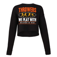 Track And Field Thrower Javelin Weapons Of War Shot Put T Shirt Cropped Sweater | Artistshot