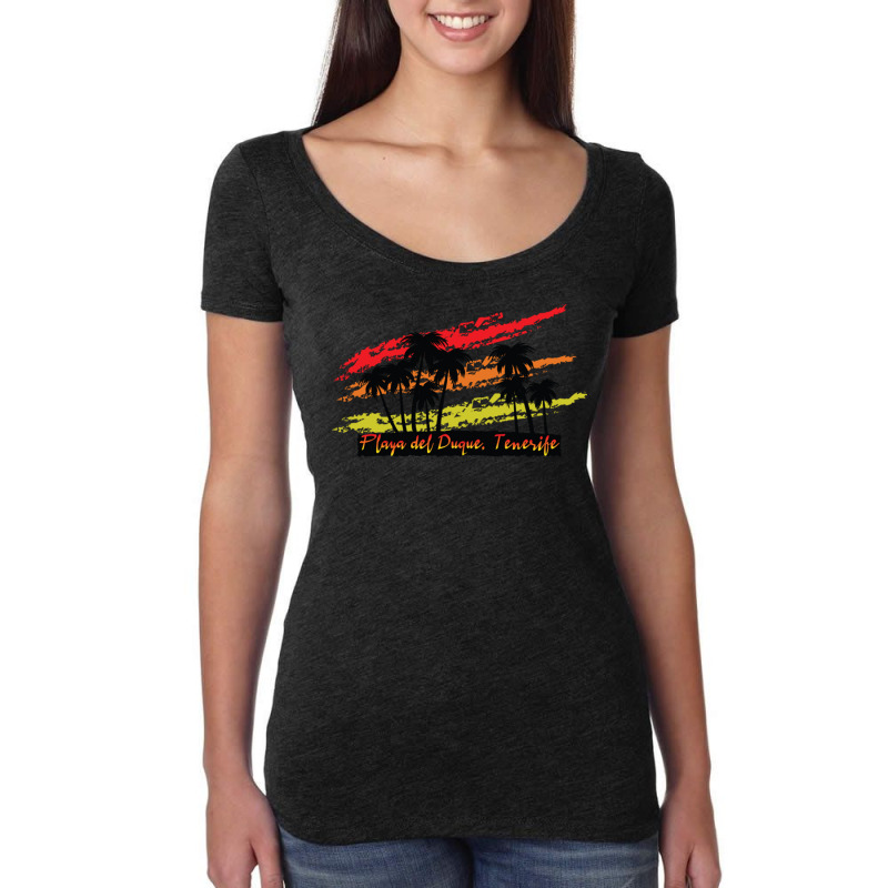 Playa Del Duque Tenerife Tee Women's Triblend Scoop T-shirt by EdieTiffany | Artistshot