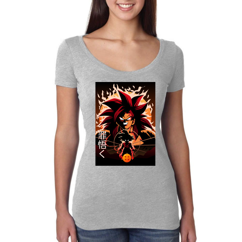 Super Saiyan 4-fdftd Women's Triblend Scoop T-shirt by brumfieldportillo7vlpq8 | Artistshot