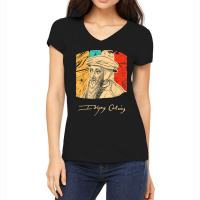 John Calvin Pastor Historical Figure Retro Women's V-neck T-shirt | Artistshot