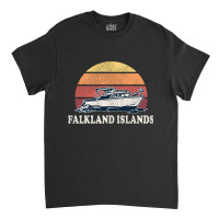 Falkland Islands Vintage Boating 70s Retro Boat Design Long Sleeve Classic T-shirt | Artistshot