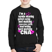 Womens Hard Working Cna Certified Nursing Assistan Youth Sweatshirt | Artistshot