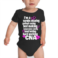 Womens Hard Working Cna Certified Nursing Assistan Baby Bodysuit | Artistshot