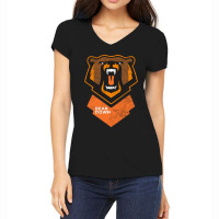 Fierce Modern Bear Down Party Tailgate Sunday Football Women's V-neck T-shirt | Artistshot