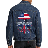 American Grown British Roots  Britain Union Jack Men Denim Jacket | Artistshot