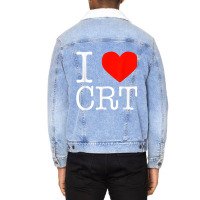 I Heart Crt   Critical Race Theory   Racial Justice Blm T Shirt Unisex Sherpa-lined Denim Jacket | Artistshot