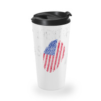 I Identify As An American   American Flag Fingerprint T Shirt Travel Mug | Artistshot