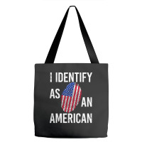 I Identify As An American   American Flag Fingerprint T Shirt Tote Bags | Artistshot