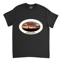 Arizona Sunset With Saguaro Cactus Classic T-shirt | Artistshot