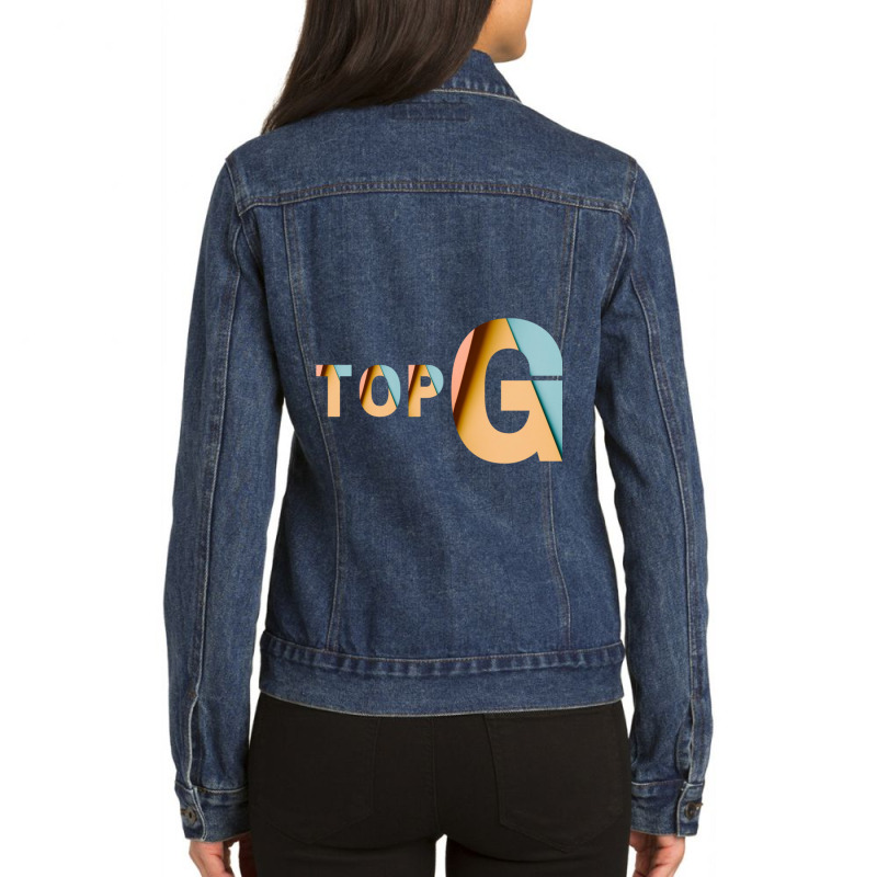 Top G Ladies Denim Jacket by ALLENSTEPHENS | Artistshot