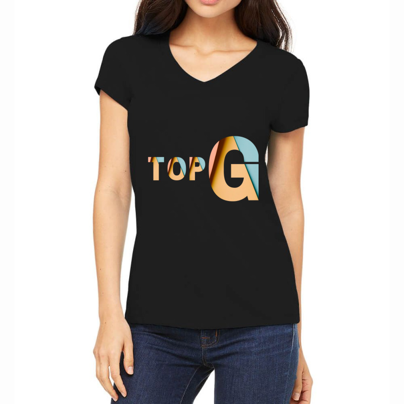 Top G Women's V-Neck T-Shirt by ALLENSTEPHENS | Artistshot