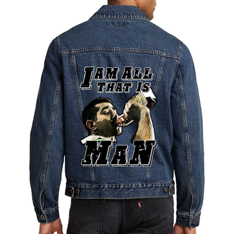 I Am All That Is Man Men Denim Jacket | Artistshot