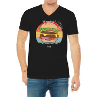 Burger Fat Food V-neck Tee | Artistshot