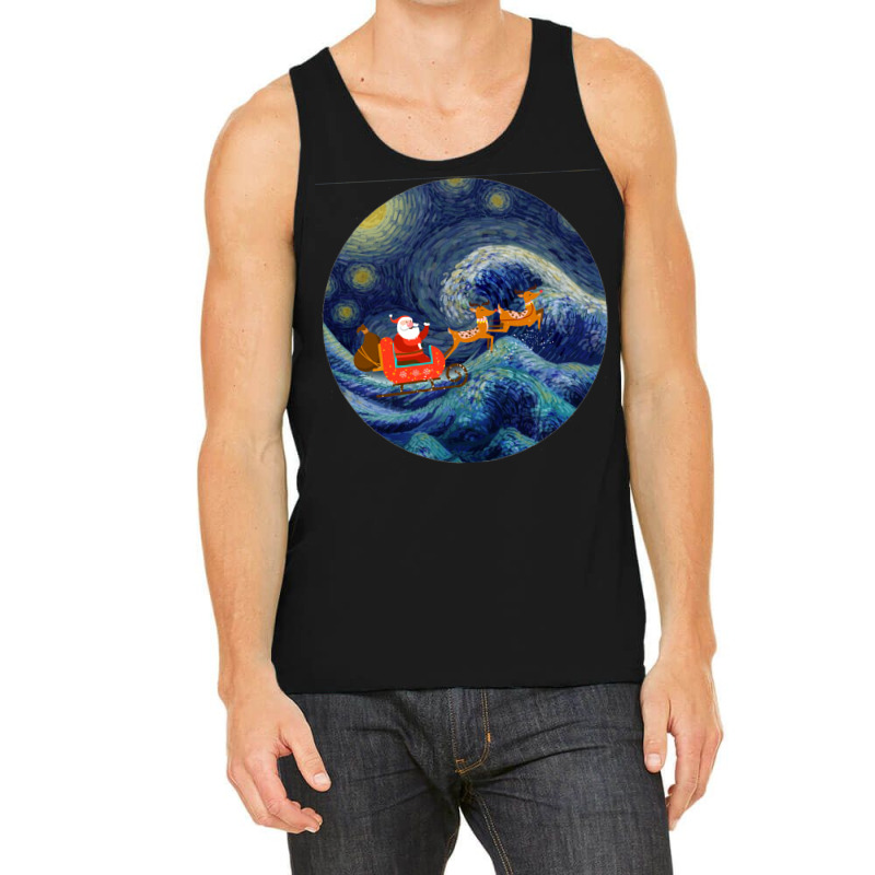 Starry Santa Night Tank Top | Artistshot