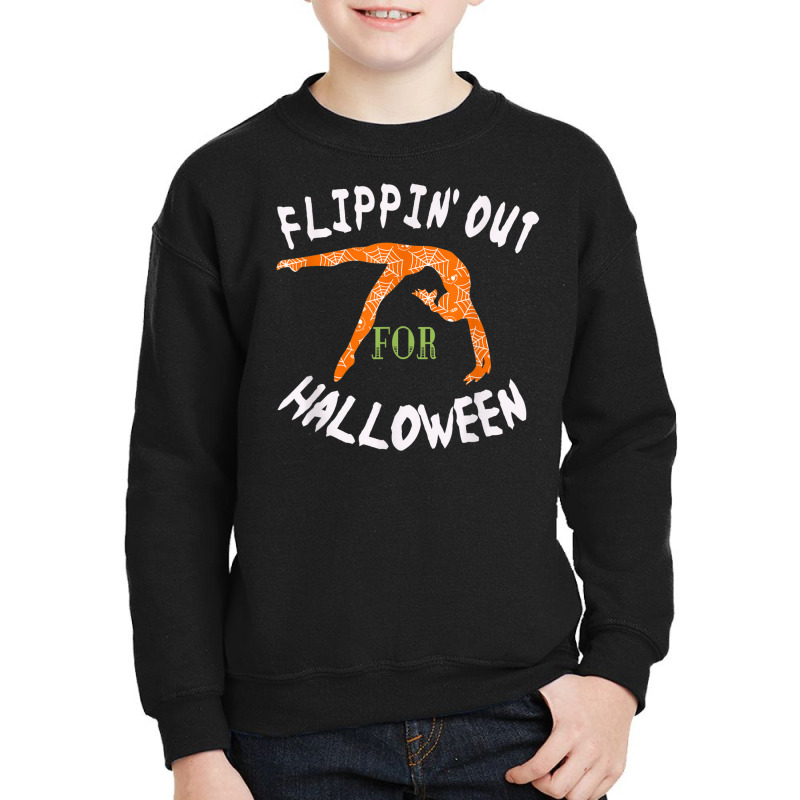 Girls Flipping Out For Halloween Gymnastics Gift Tshirt Youth Sweatshirt | Artistshot