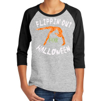 Girls Flipping Out For Halloween Gymnastics Gift Tshirt Youth 3/4 Sleeve | Artistshot