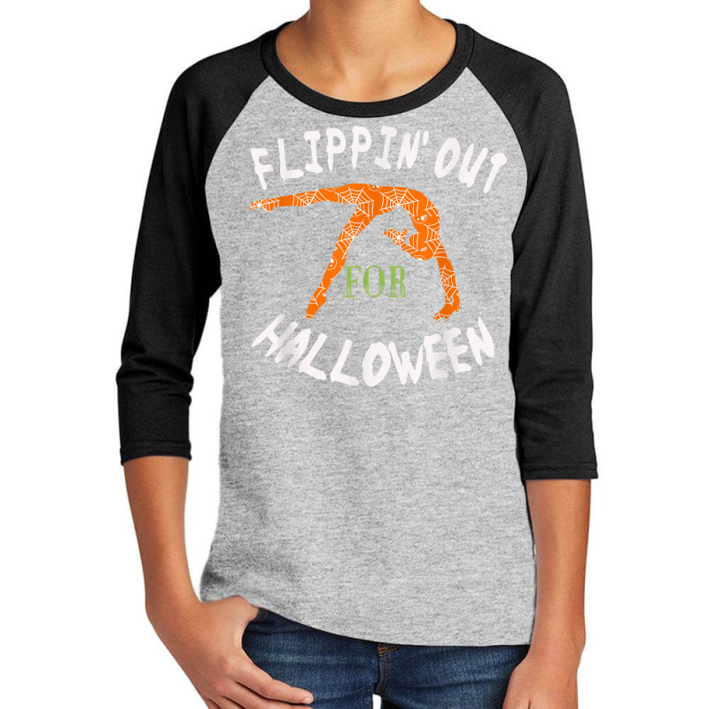 Girls Flipping Out For Halloween Gymnastics Gift Tshirt Youth 3/4 Sleeve | Artistshot