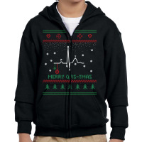 Ugly Christmas Sweater For Nurse Cardiology Medical Sweatshirt Youth Zipper Hoodie | Artistshot