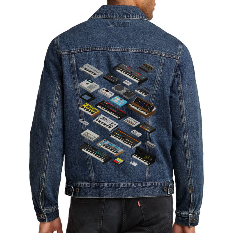 Synthesizer Fan Collection Men Denim Jacket | Artistshot