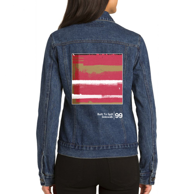 Built To Spill Sidewalk Original Minimal Graphic Artwork Design Ladies Denim Jacket by LanaErica | Artistshot