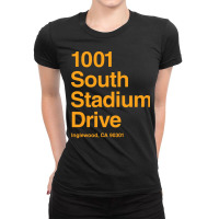 Los Angeles Football Stadium Ladies Fitted T-shirt | Artistshot