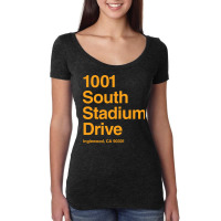 Los Angeles Football Stadium Women's Triblend Scoop T-shirt | Artistshot