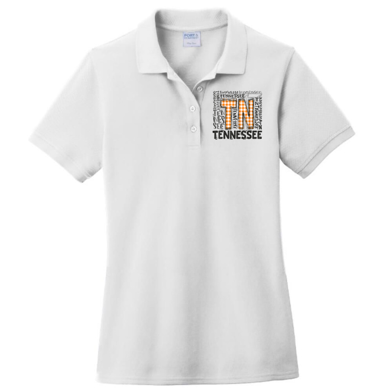 Tennessee State Flag Orange Plaid Tn Ladies Polo Shirt by JaronKennedy | Artistshot