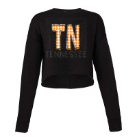 Tennessee State Flag Orange Plaid Tn Cropped Sweater | Artistshot