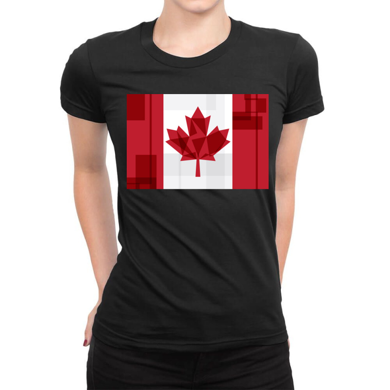 O Canada Flag Ladies Fitted T-Shirt by ekukaevelsy | Artistshot