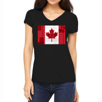 O Canada Flag Women's V-neck T-shirt | Artistshot