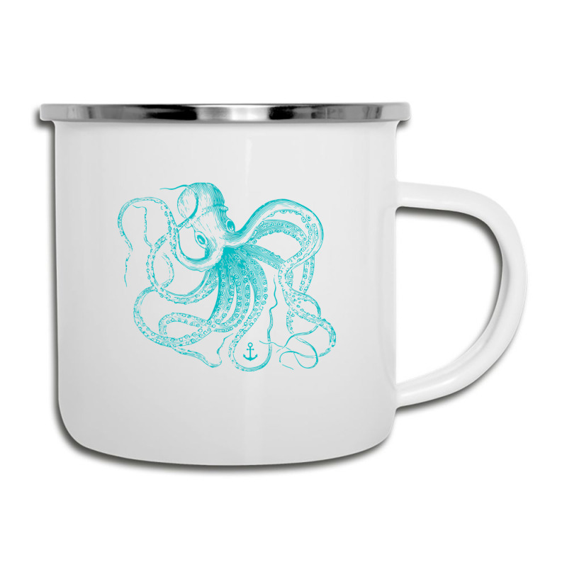 Octopus Cool Vintage Marine Biologist Ocean Sea Life 2 Camper Cup | Artistshot