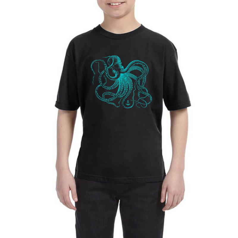 Octopus Cool Vintage Marine Biologist Ocean Sea Life 2 Youth Tee | Artistshot