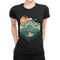 D20 Ar, Dungeons Lover Fantasy Gaming Ladies Fitted T-shirt | Artistshot