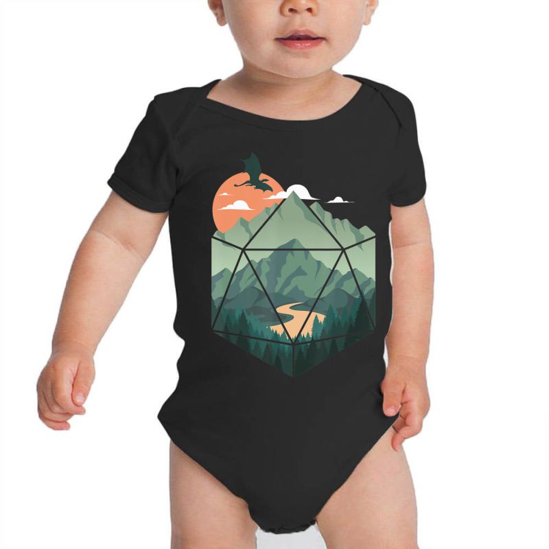 D20 Ar, Dungeons Lover Fantasy Gaming Baby Bodysuit by michaelshhot | Artistshot