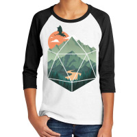 D20 Ar, Dungeons Lover Fantasy Gaming Youth 3/4 Sleeve | Artistshot