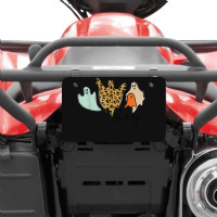 Boo-jee Leopard Funny Halloween Ghost Atv License Plate | Artistshot