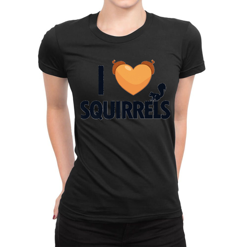 I Love Squirrels Eastern Gray Japanese Fox Squirrel Premium Ladies Fitted T-shirt | Artistshot