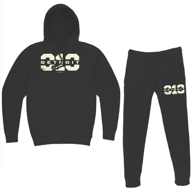 Detroit Michigan 313 Area Code Hoodie & Jogger set by OrvilleBudiao | Artistshot