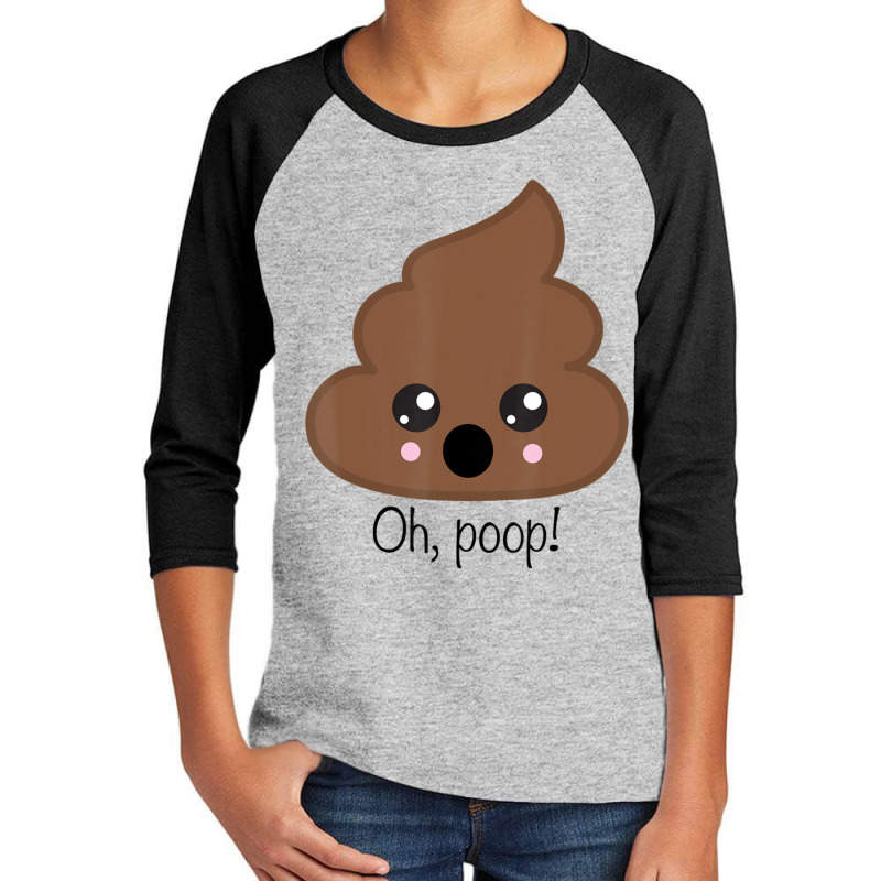 Oh Poop Cutie Little Poo Funny Youth 3/4 Sleeve | Artistshot