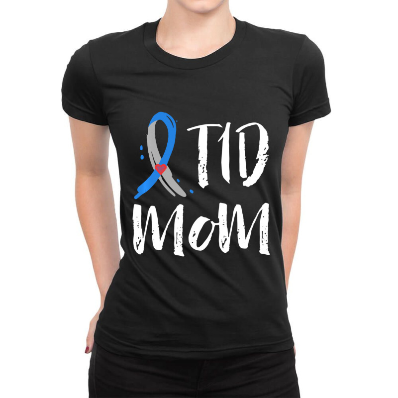 T1d Mom Type 1 Diabetes Awareness Mama Gifts Mother Ladies Fitted T-Shirt by bummercaught | Artistshot