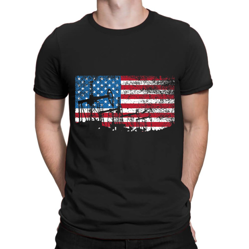 Oil Rig Worker Roughnecks Oilfield Man Gift American T-shirt | Artistshot