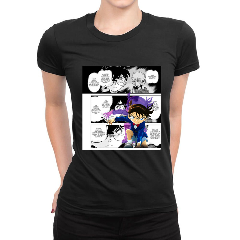 Detective Conan Manga 3 Ladies Fitted T-Shirt by EricArthurMalgren | Artistshot