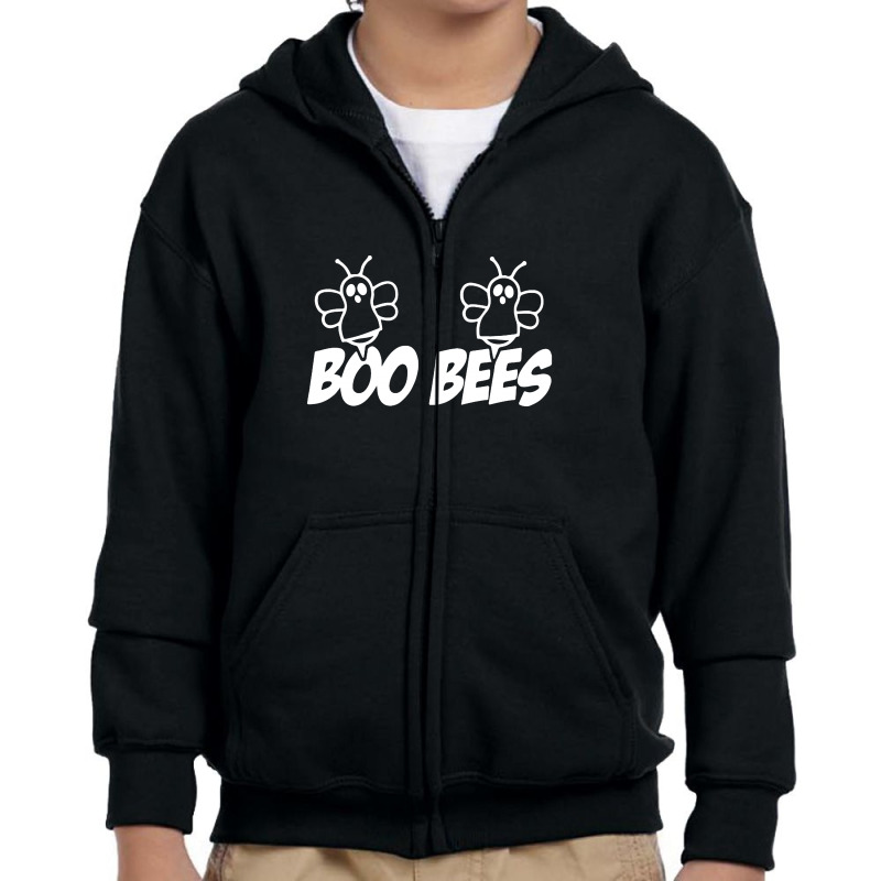 Boo Bees Halloween Youth Zipper Hoodie | Artistshot