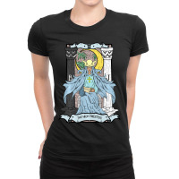 Tarot Card The High Priestess Ii Occult Vintage Color Ladies Fitted T-shirt | Artistshot