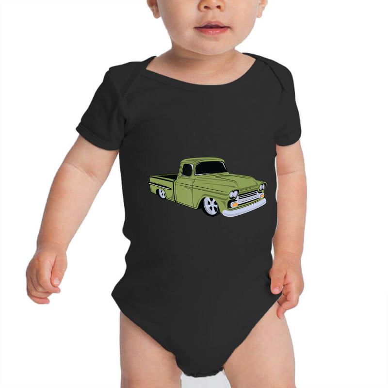 Vintage Lowrider Hot Rod Truck Baby Bodysuit by fenderbendable | Artistshot