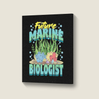 Future Marine Biologist Ocean Life Marine Biology Student Portrait Canvas Print | Artistshot