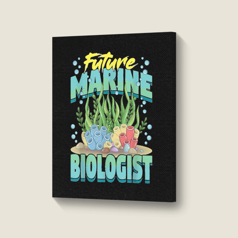 Future Marine Biologist Ocean Life Marine Biology Student Portrait Canvas Print | Artistshot